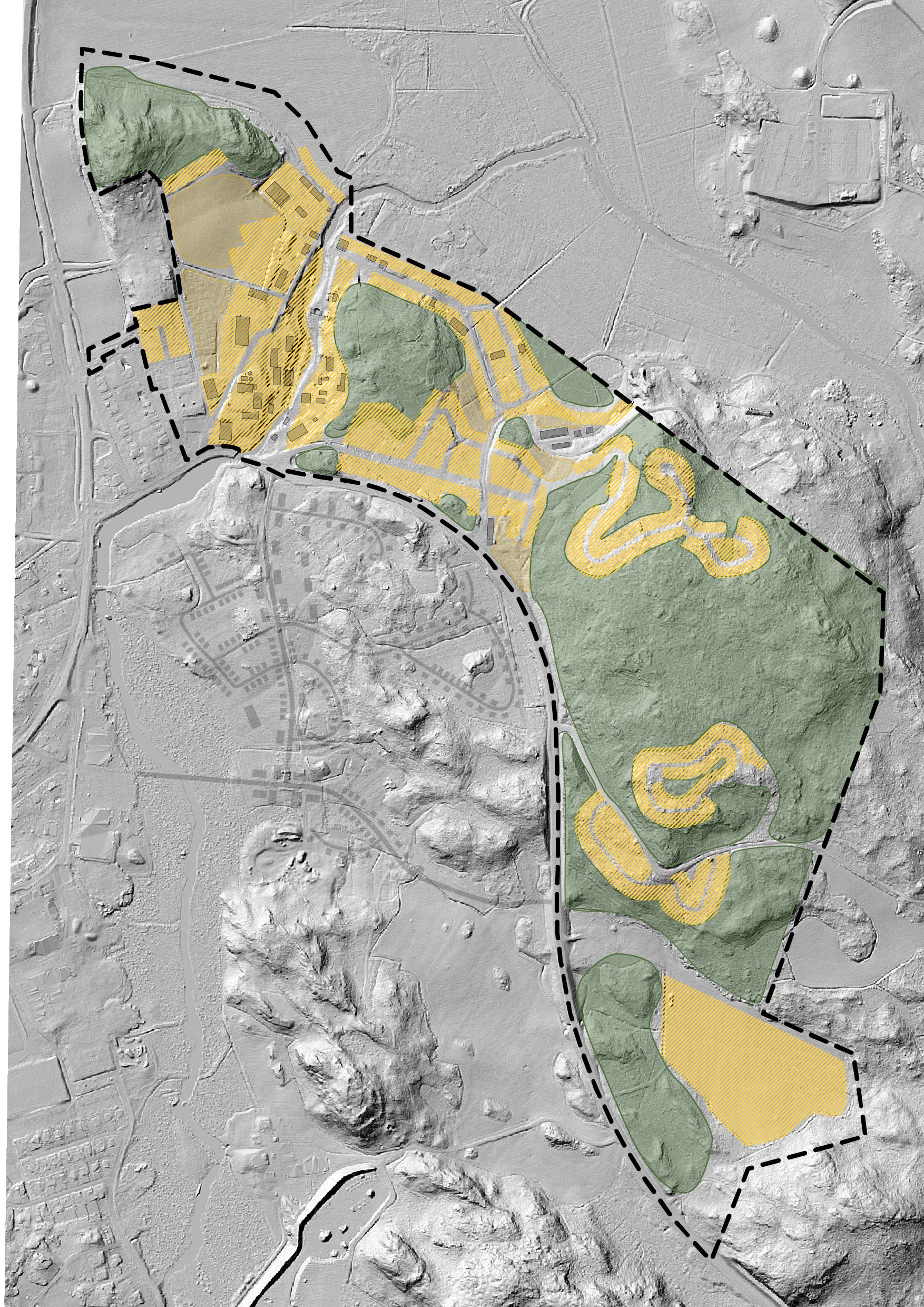 Kvarnberga markanvändningskarta enkel med höjdskuggor-01